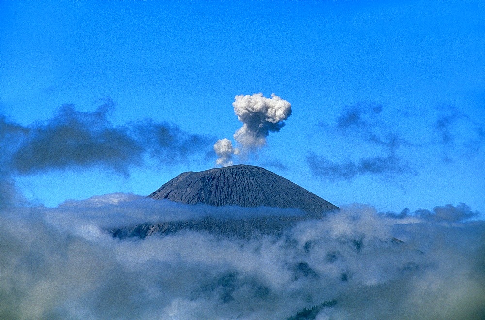 Caldeira and Bromo at 2329 m, and Semeru at 3676m, volcanoes on Java, Indonesia, Southeast Asia, Asia