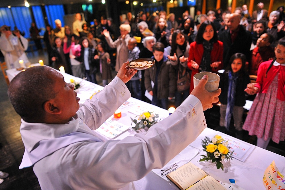 Maundy Thursday, Easter week celebration, Paris, France, Europe