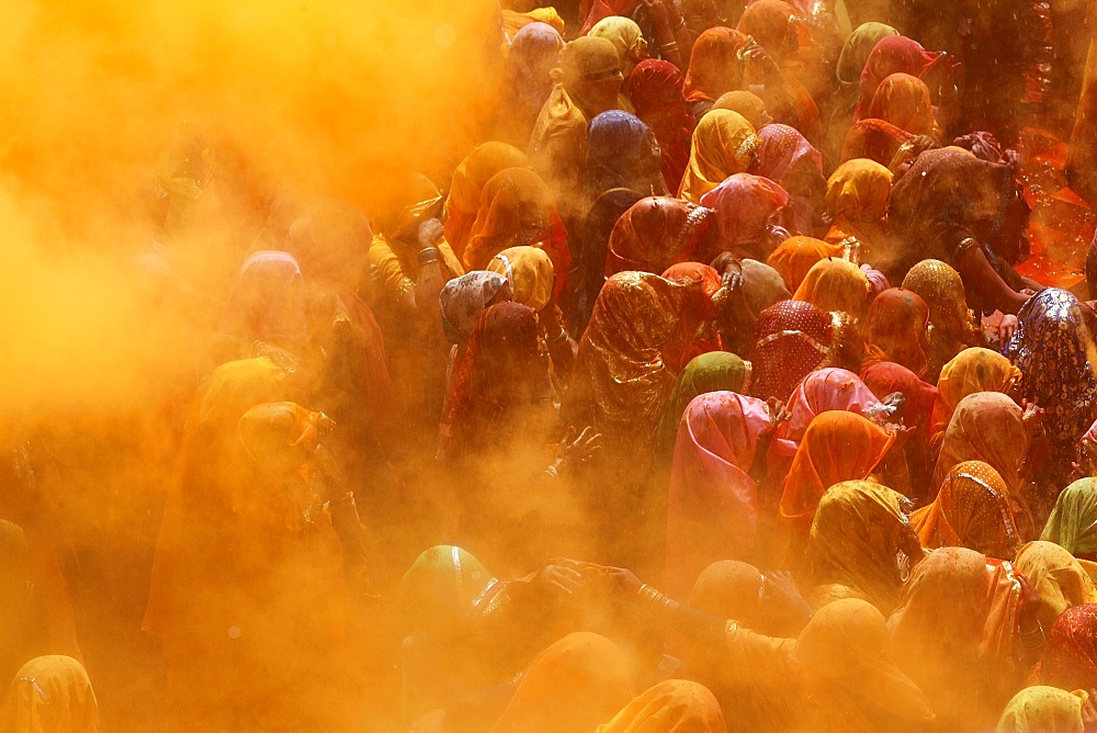 Holi celebration in Dauji temple, Dauji, Uttar Pradesh, India, Asia