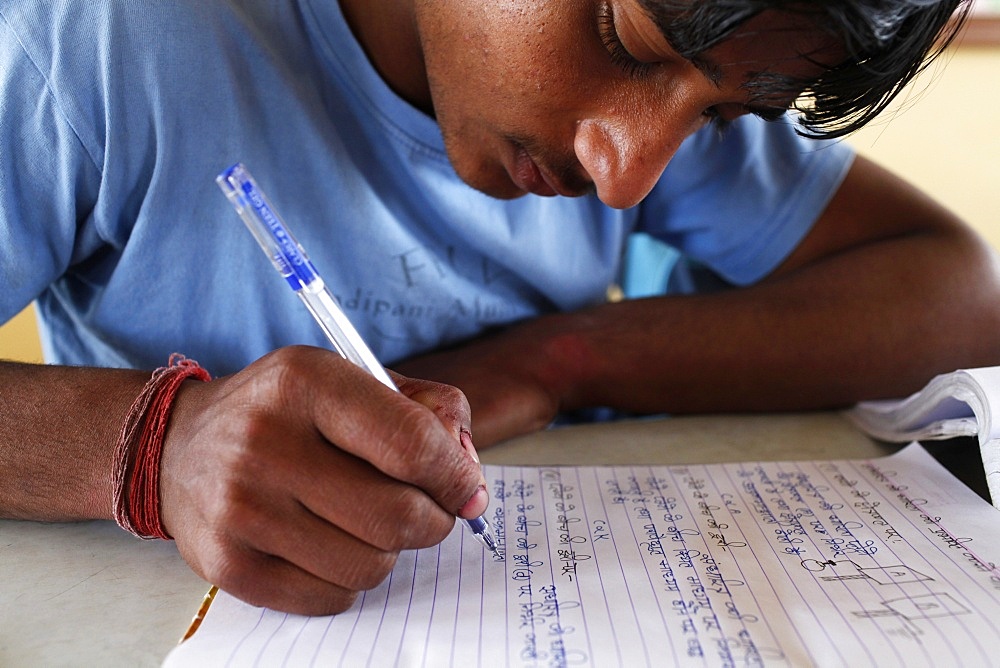 Sandipani Muni high school student, Vrindavan, Uttar Pradesh, India, Asia