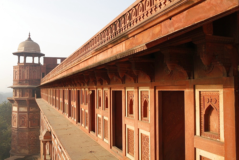 Jehangir's Palace in Agra Fort, UNESCO World Heritage Site, Agra, Uttar Pradesh, India, Asia