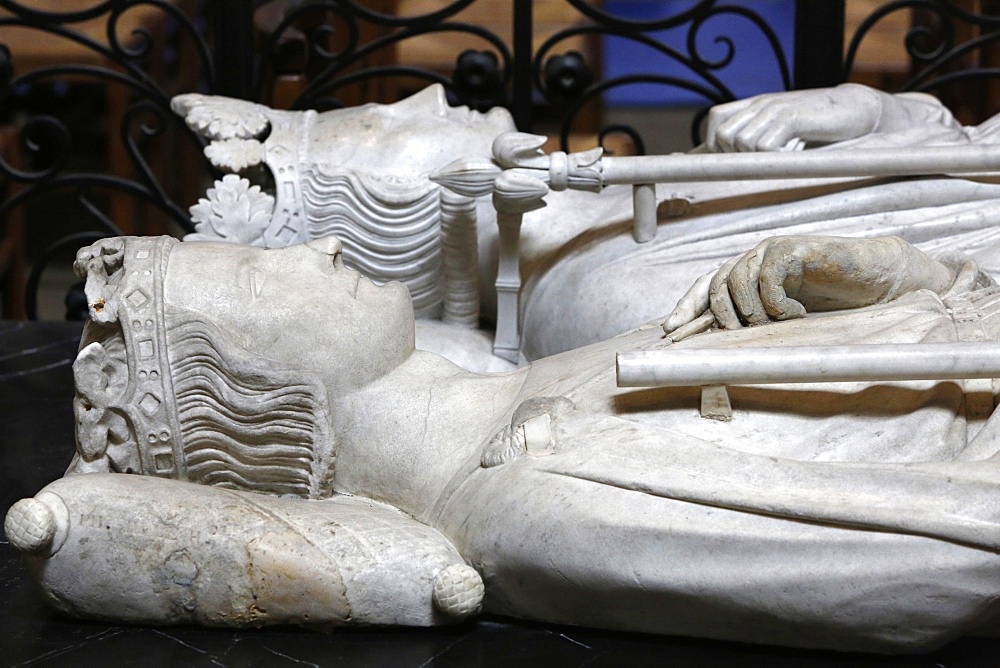 Tomb of Philip III The Bold, King of France from 1270 to 1285AD, Basilica of St. Denis, Seine-St. Denis, Paris, France, Europe