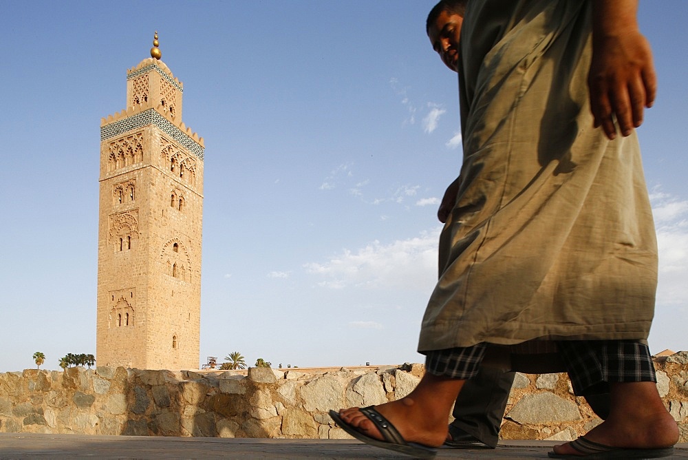 Koutoubia mosque and minaret, UNESCO World Heritage Site, Marrakech, Morocco, North Africa, Africa