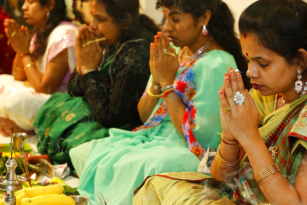 Diwali celebration at the Paris Ganesh temple, Paris, France, Europe