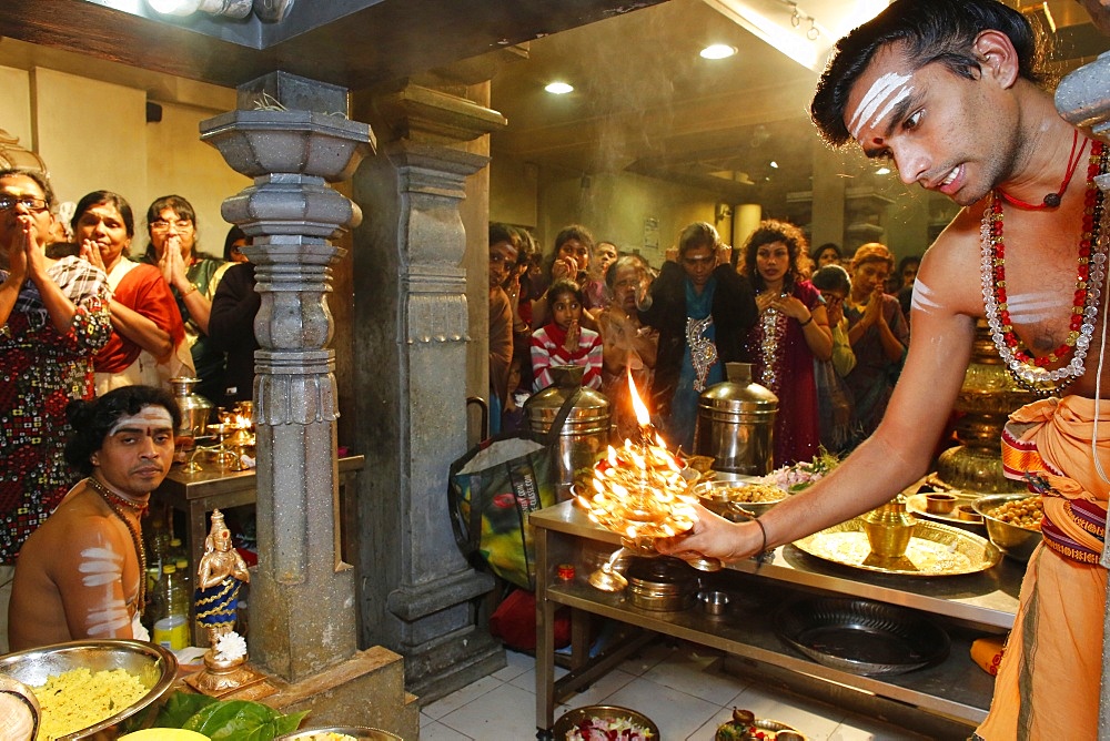 Celebration in the Paris Ganesh temple, Paris, France, Europe