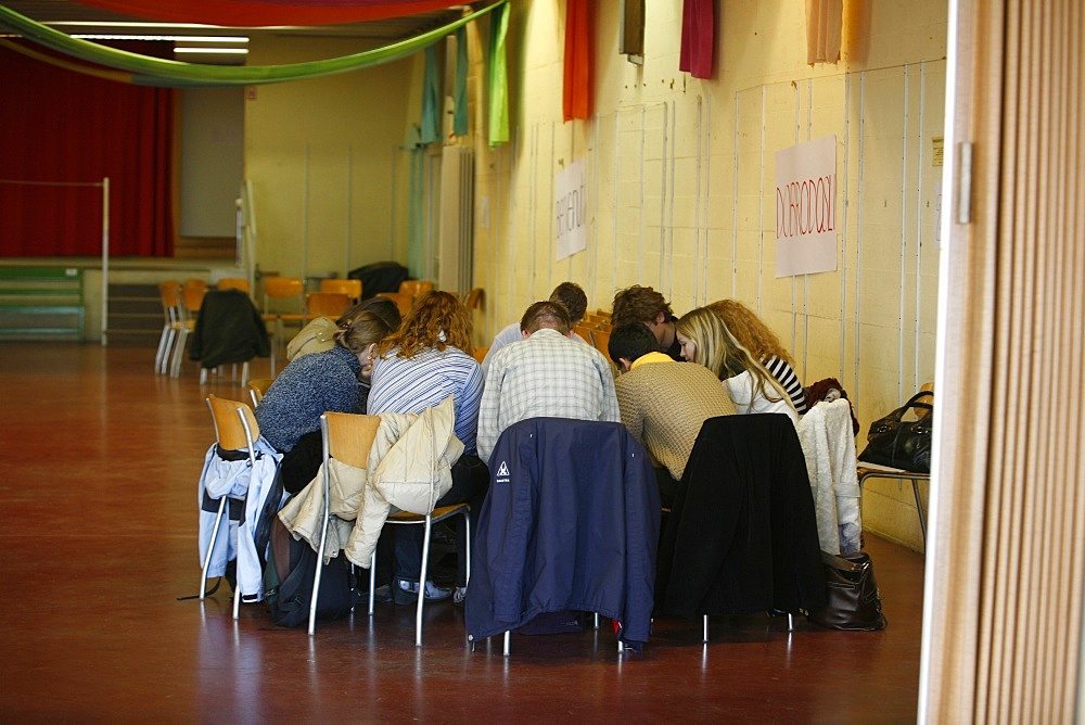 Taize meeting prayer group, Geneva, Switzerland, Europe