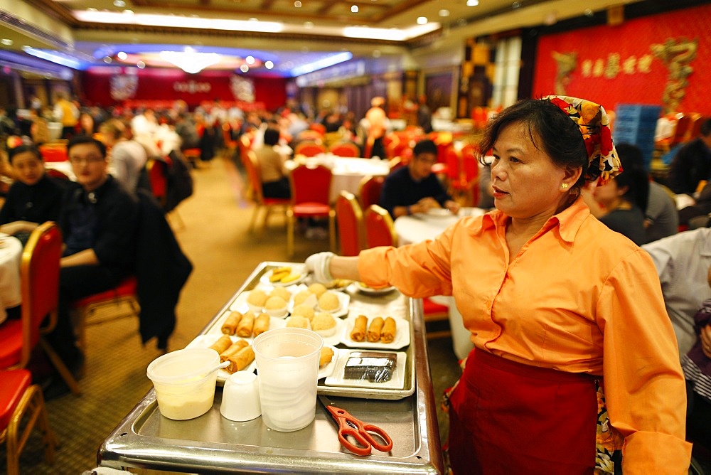 Chinese restaurant, Chinatown, Manhattan, New York, United States of America, North America