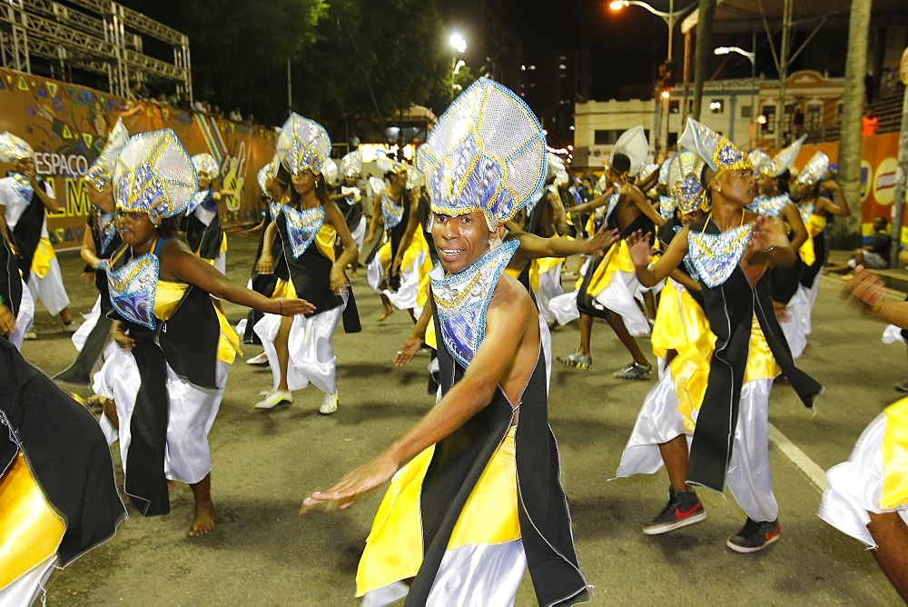 Dancing band at Salvador carnival, Bahia, Brazil, South America