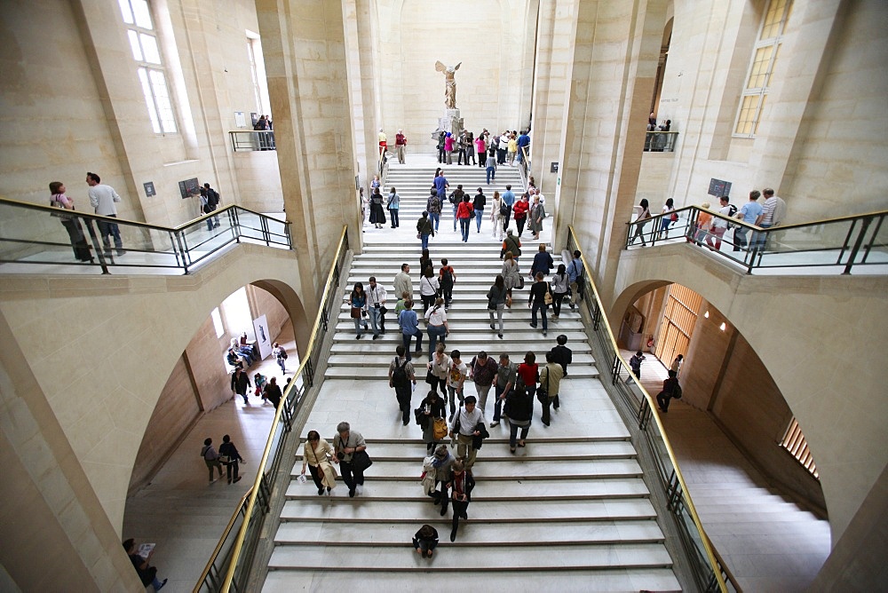 Stairway, Louvre Museum, Paris, France, Europe