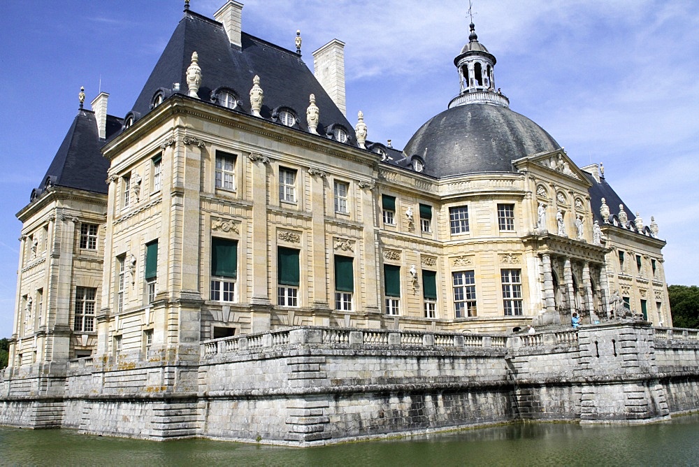 South facade, Vaux-le-Vicomte chateau, Seine et Marne, France, Europe