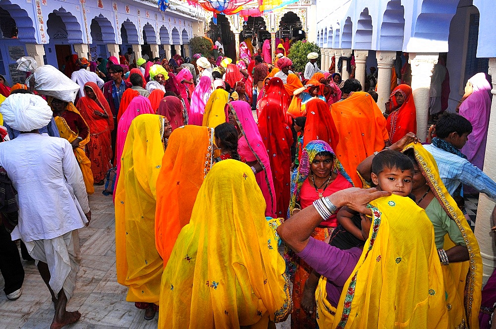 Rajasthani women, Pushkar, Rajasthan, India, Asia