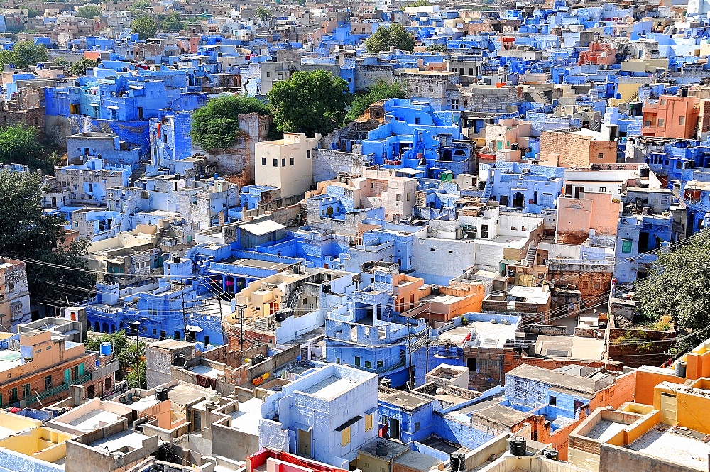 Blue City, Jodhpur, Rajasthan, India, Asia