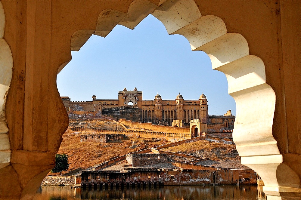 Amber Fort dating from the 16th century, near Jaipur, Rajasthan, India, Asia