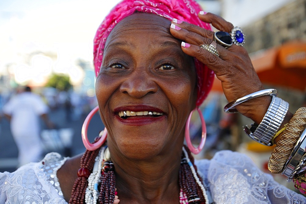 Ialorixa, Candomble priestess, Salvador, Bahia, Brazil, South America