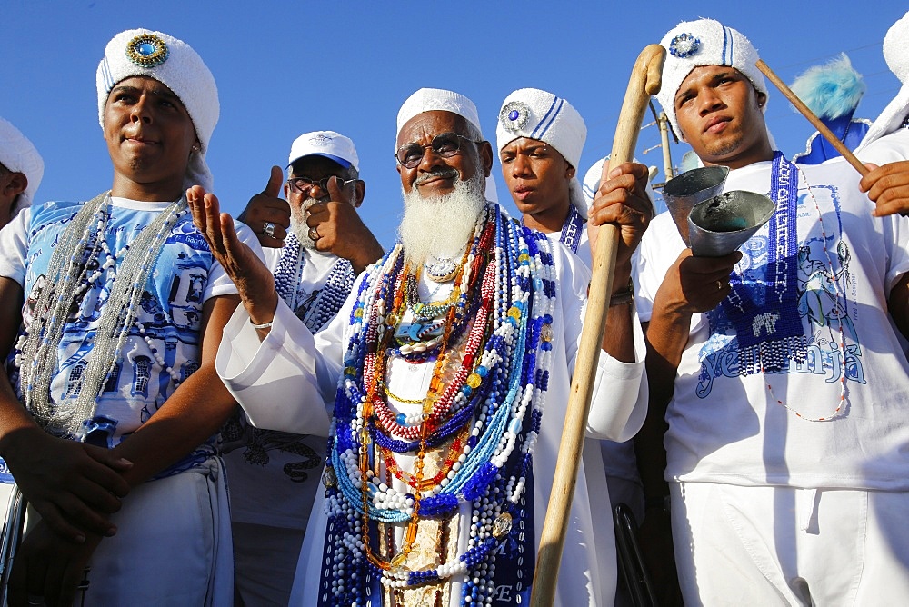 Gandhi's Sons at Lemanja's festival, Salvador, Bahia, Brazil, South America