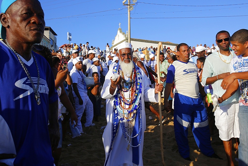 Gandhi's Sons at Lemanja's festival, Salvador, Bahia, Brazil, South America