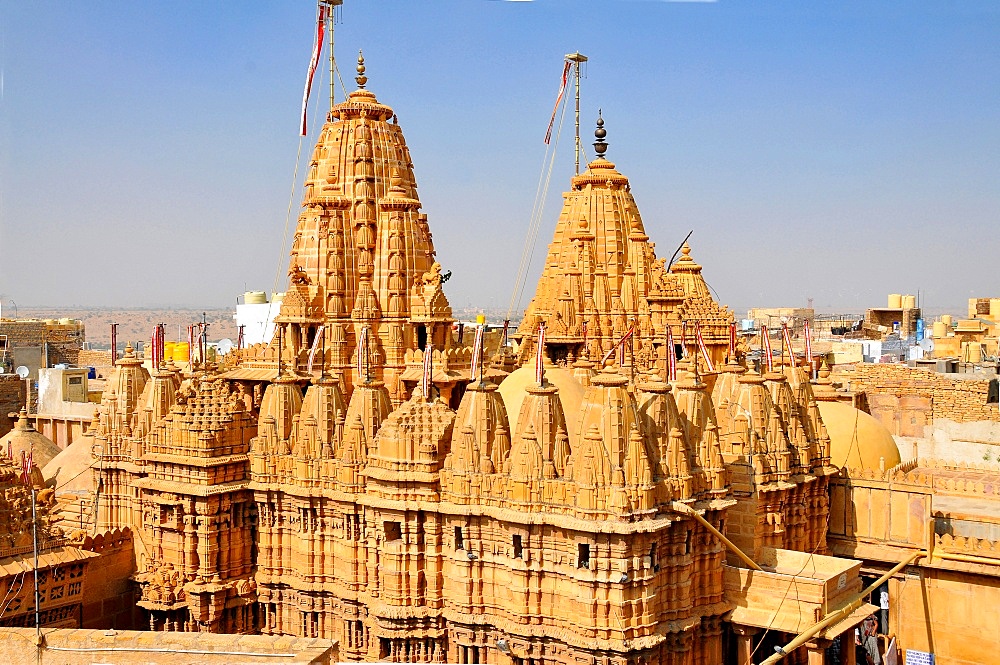 Jain temple of Adinath (Rishabha), dating from the 12th century, Jaisalmer, Rajasthan, India, Asia