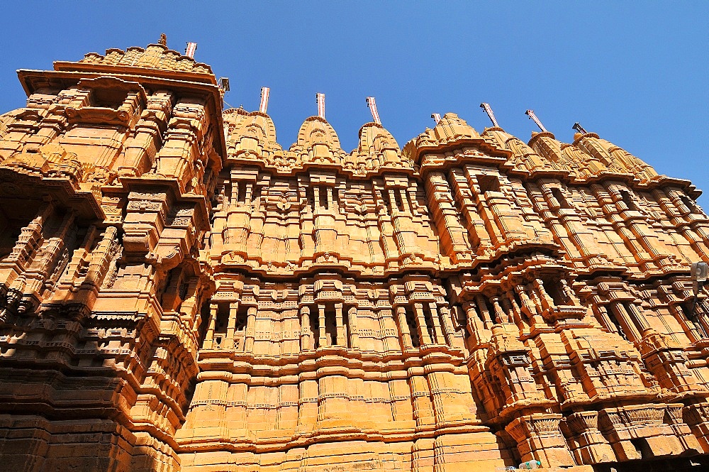 Jain temple of Adinath (Rishabha), dating from the 12th century, Jaisalmer, Rajasthan, India, Asia