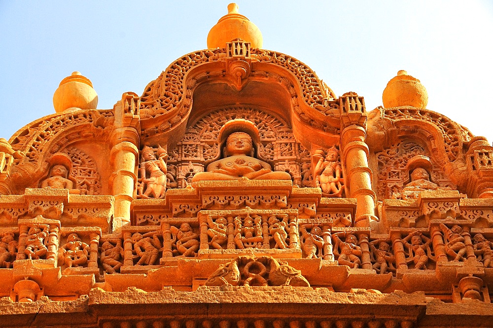 Jain temple of Adinath (Rishabha), dating from the 12th century, Jaisalmer, Rajasthan, India, Asia