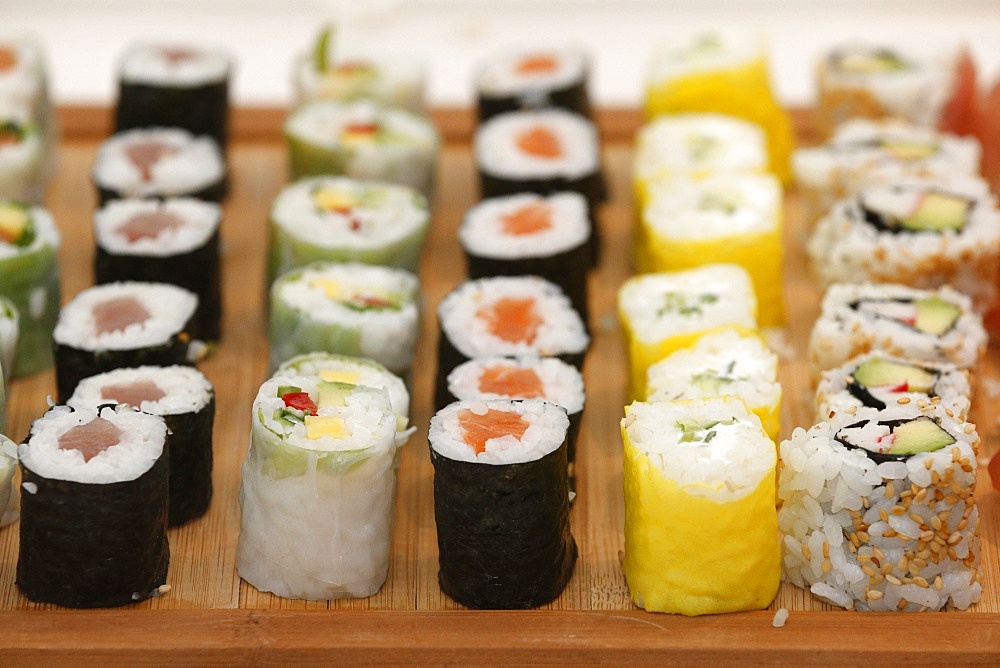 Sushis, Japanese food, France, Europe