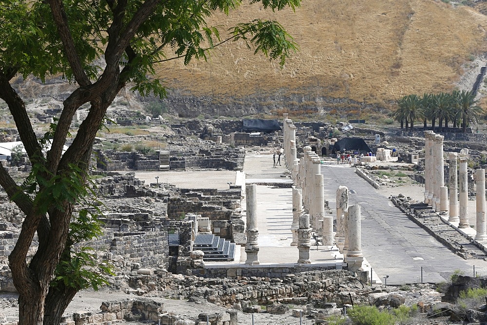 Roman-Byzantine city of Scythopolis in Beth Shean National Park, Israel, Middle East