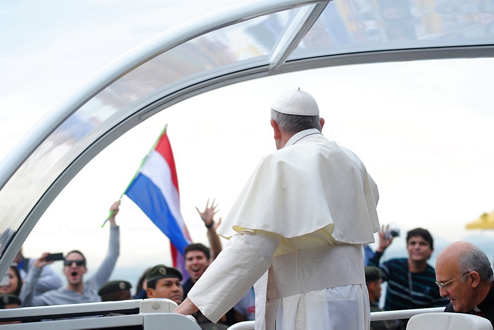 Pope Francis at World Youth Day in Rio 2013, Rio de Janeiro, Brazil, South America