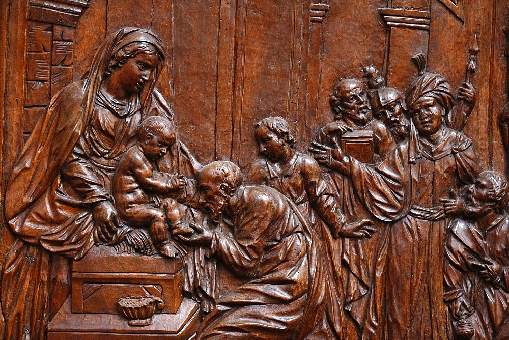 The Presentation of Jesus at the Temple, Karlskirche (St. Charles's Church), Vienna, Austria, Europe