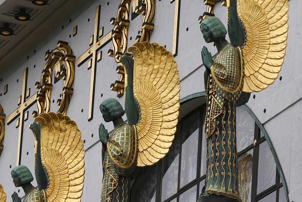 Angels by Othmar Schimtowitz, Am Steinhof church (Church Leopold), Vienna, Austria, Europe