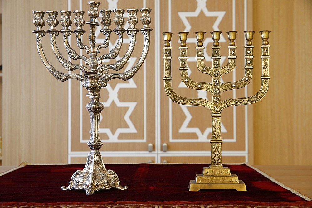 Hanukkah and Menorah, Paris, France, Europe