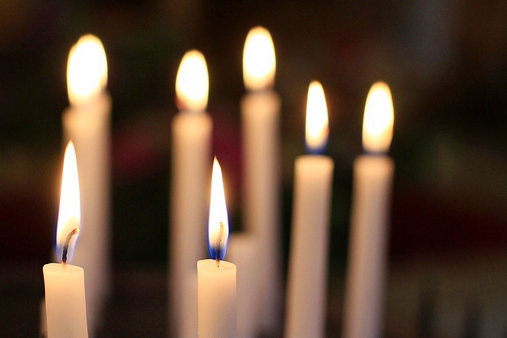 Church candles, France, Europe