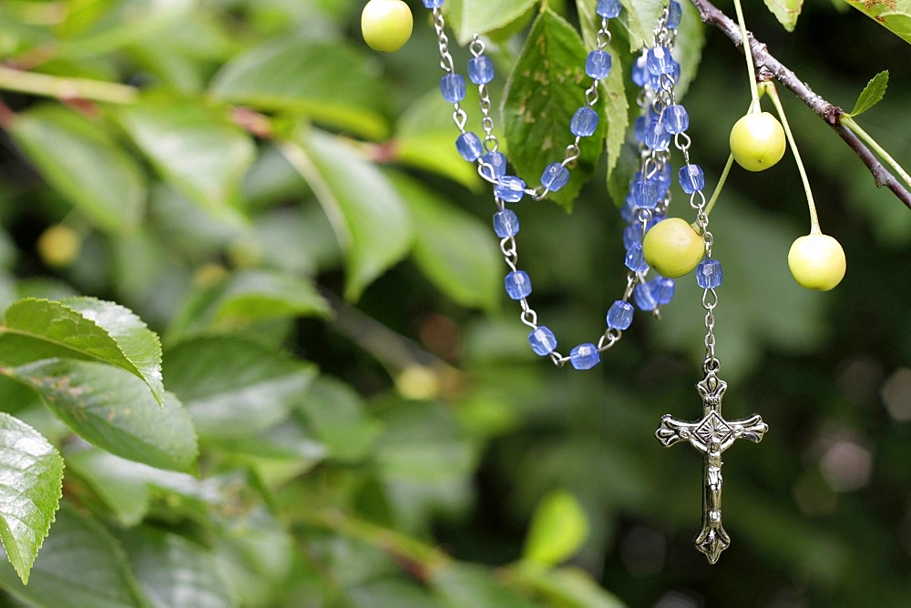 Rosary, St. Gervais-les-Bains, Haute-Savoie, France, Europe