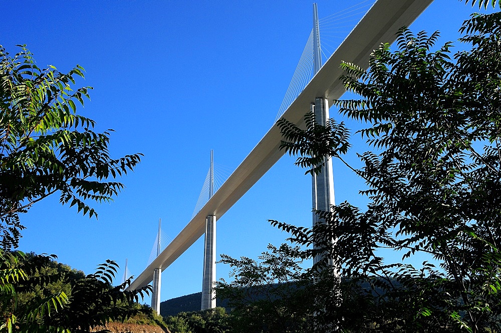 Millau Viaduct in southern France, Aveyron, France, Europe