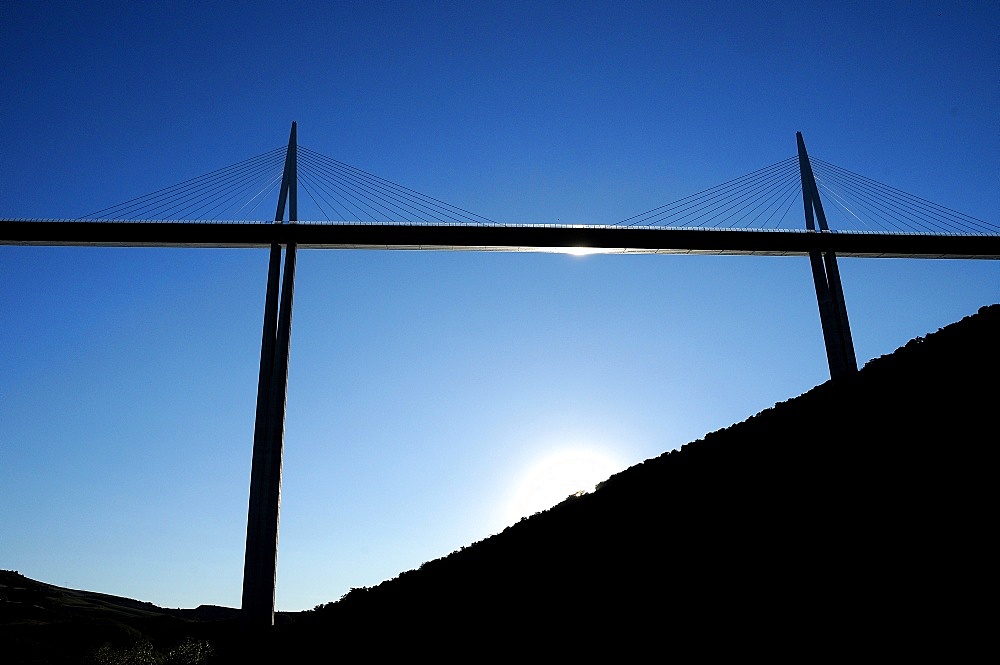 Millau Viaduct in southern France, Aveyron, France, Europe