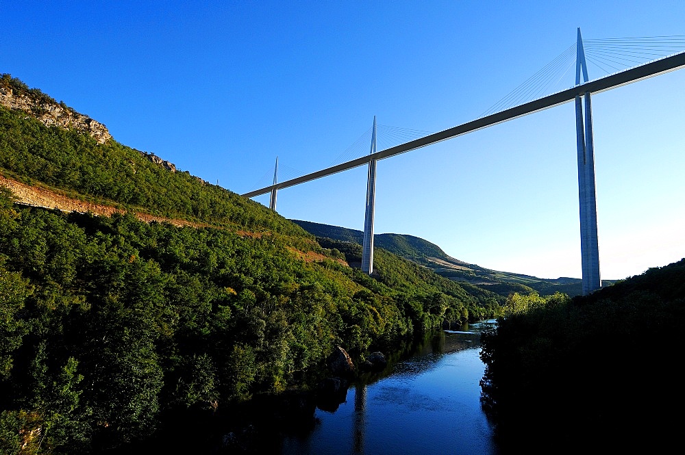 Millau Viaduct in southern France, Aveyron, France, Europe