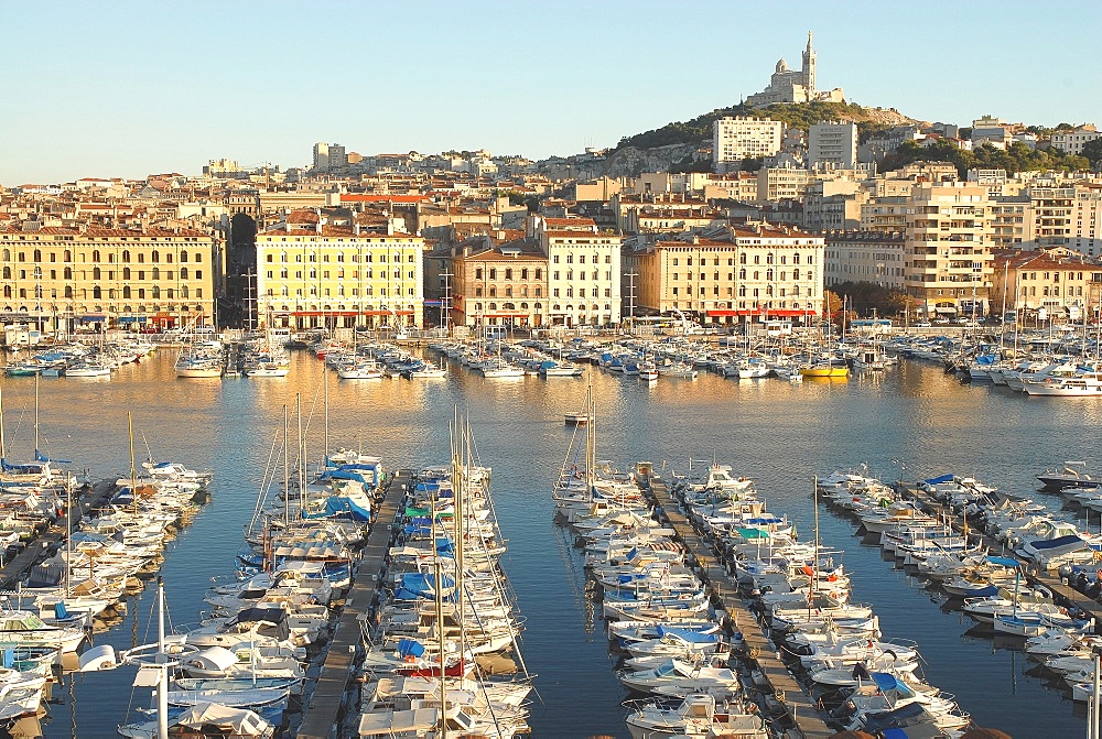 Old harbour of Marseille, Bouches du Rhone, Provence, France, Mediterranean, Europe