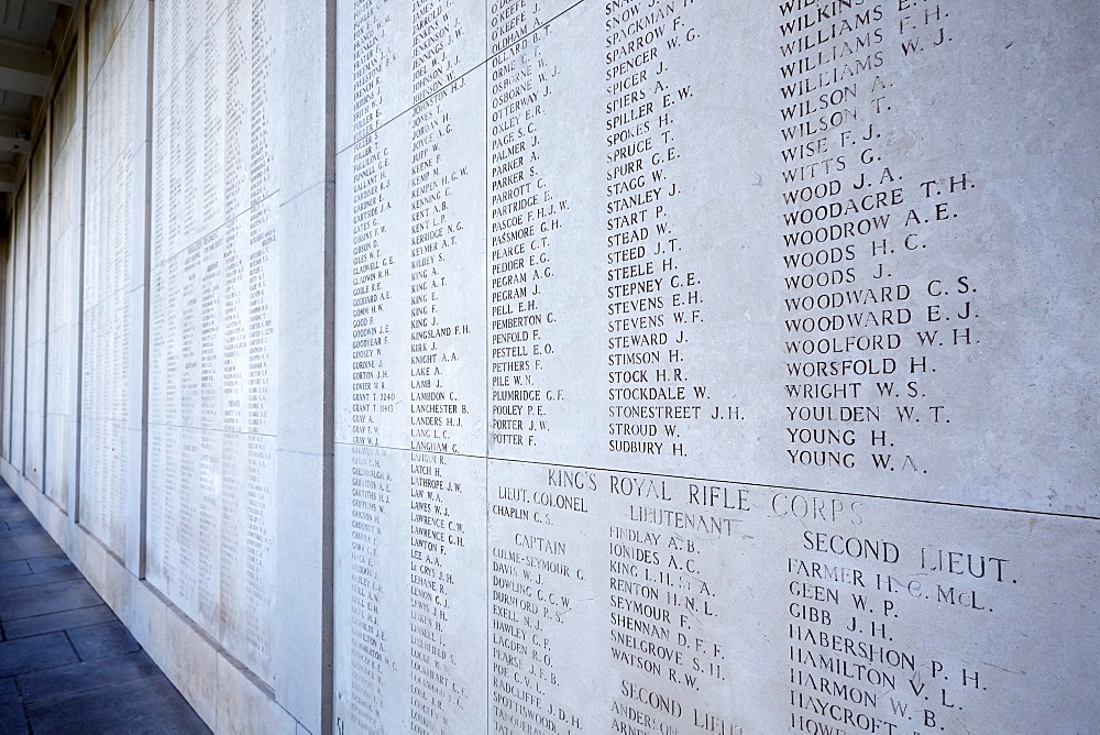 The Menin Gate Memorial to the Missing, Ypres, West Flanders, Belgium, Europe