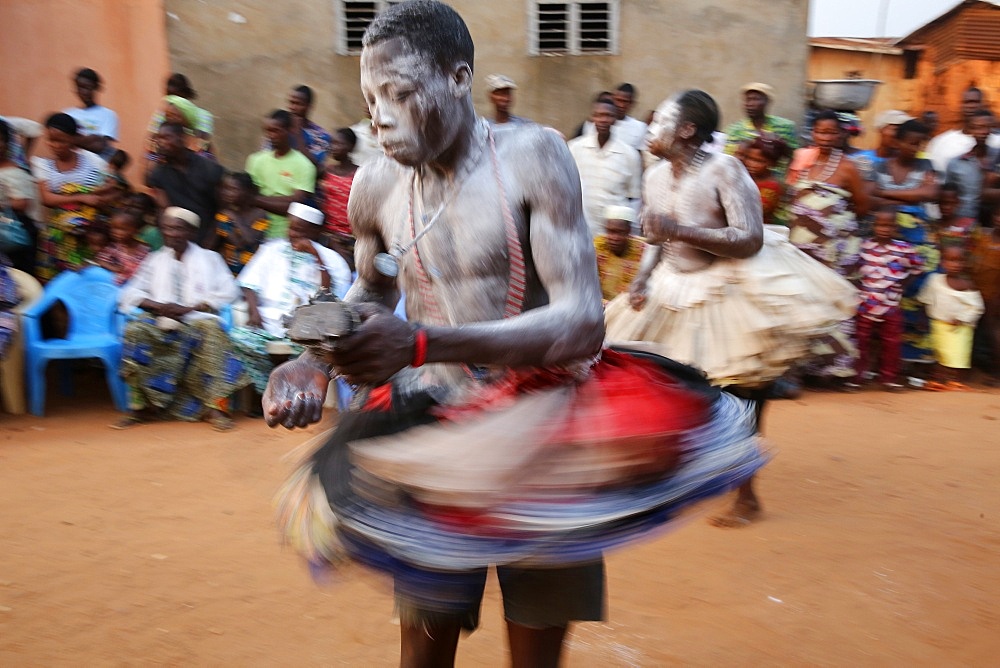 Gambada dancers in Ouidah, Benin, West Africa, Africa