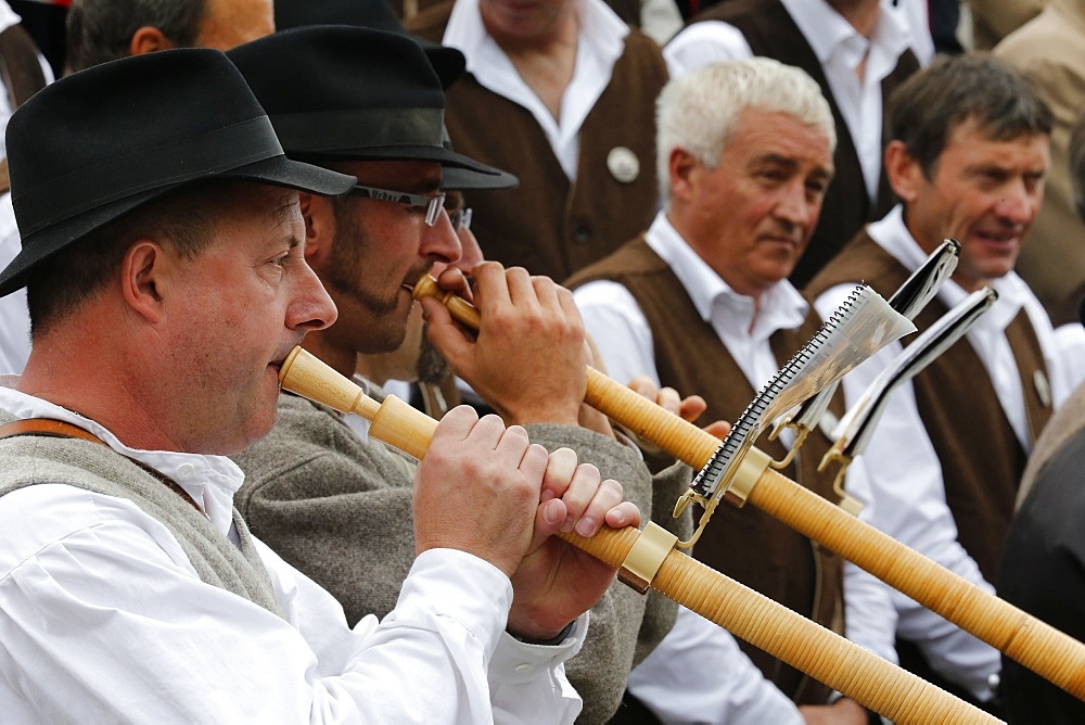 Haute Savoie folk street show, Saint-Gervais, Haute-Savoie, France, Europe