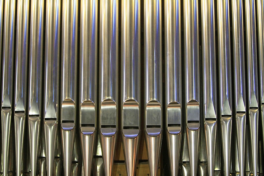 Organ. St. Peter and Paul Church, Ostend, Belgium, Europe