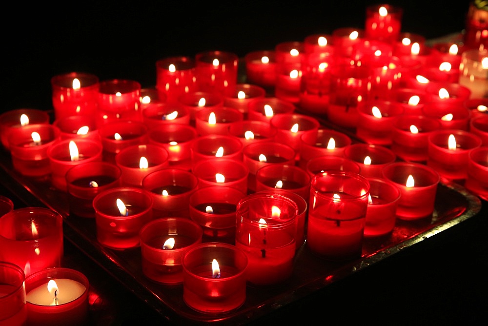 Church candles, France, Europe