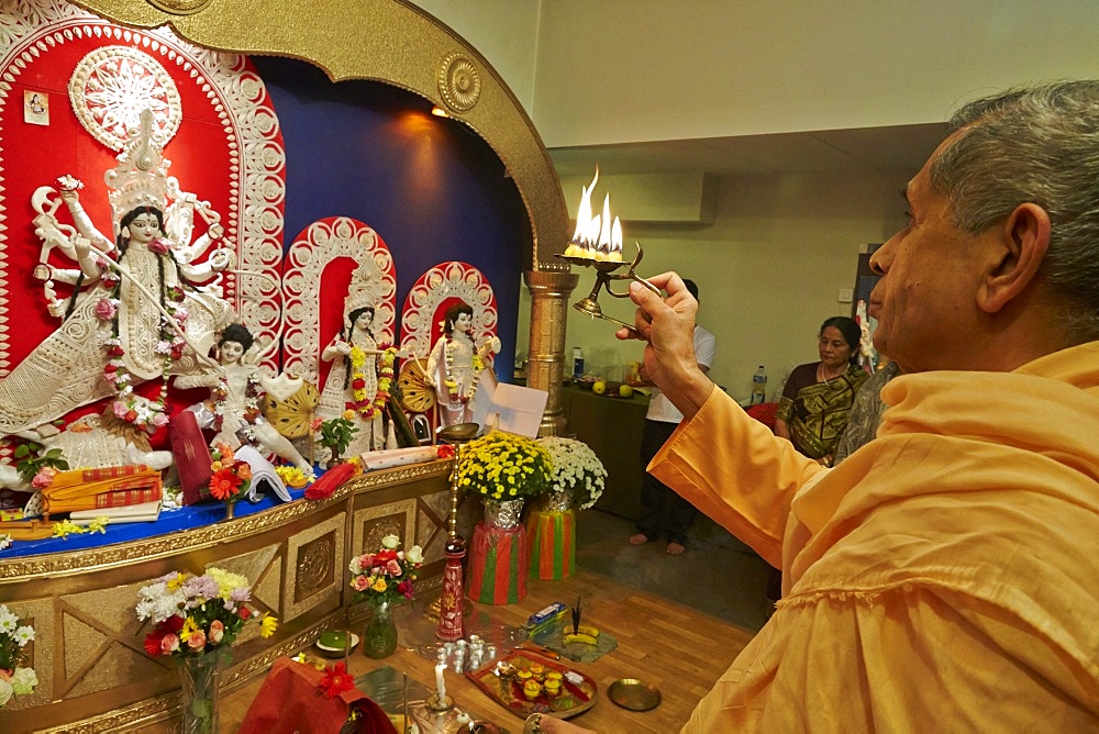 Durga Puja celebration in Paris, France, Europe