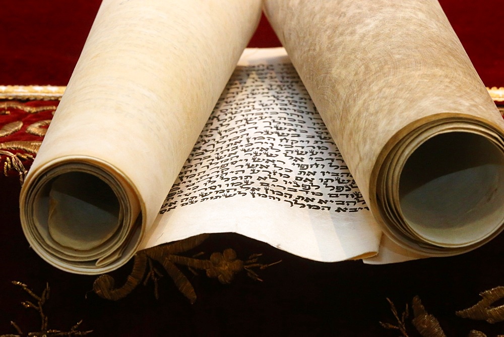 Scroll of Esther, known as the Megillah, Purim celebration, Paris, France, Europe