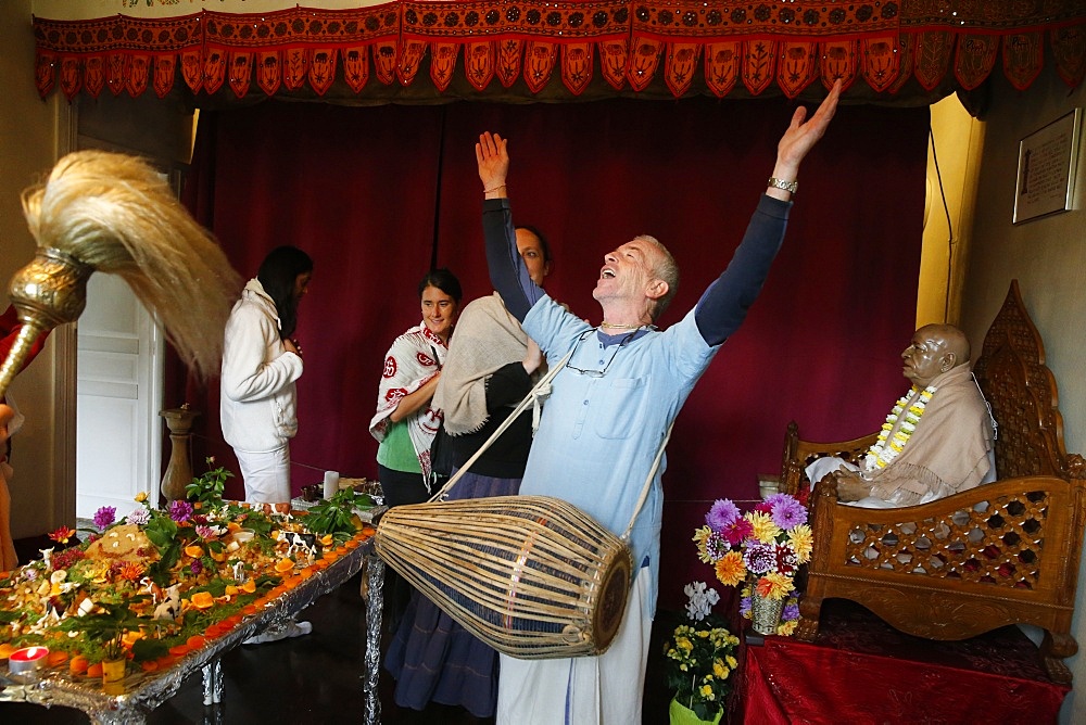 Goverdan puja celebration at ISKCON Paris, France, Europe