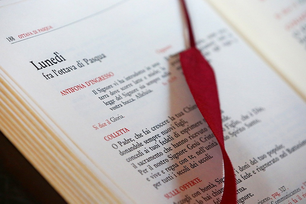 Roman Missal, Easter Monday, Entreves, Aosta Valley, Italy, Europe