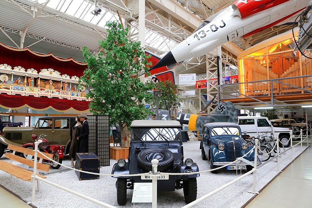 Old cars exhibit, Technik Museum Speyer, Rhineland Palatinate, Germany, Europe