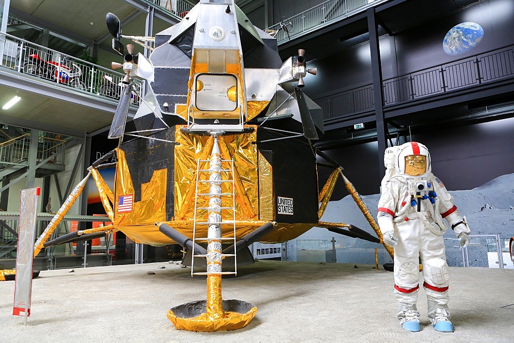 Apollo 17, Exhibition Apollo and Beyond. The Technik Museum Speyer, Rhineland Palatinate, Germany, Europe