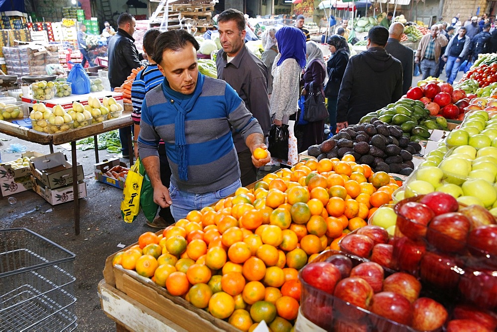 Ramallah central market, West Bank, Palestinian Territories, Middle East