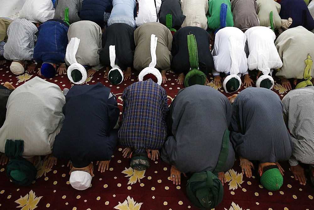 Urs of Mawlana Cheikh Muhammad Nazim Adil al-Haqqani praying in Selimye mosque in Nicosia, Cyprus, Europe