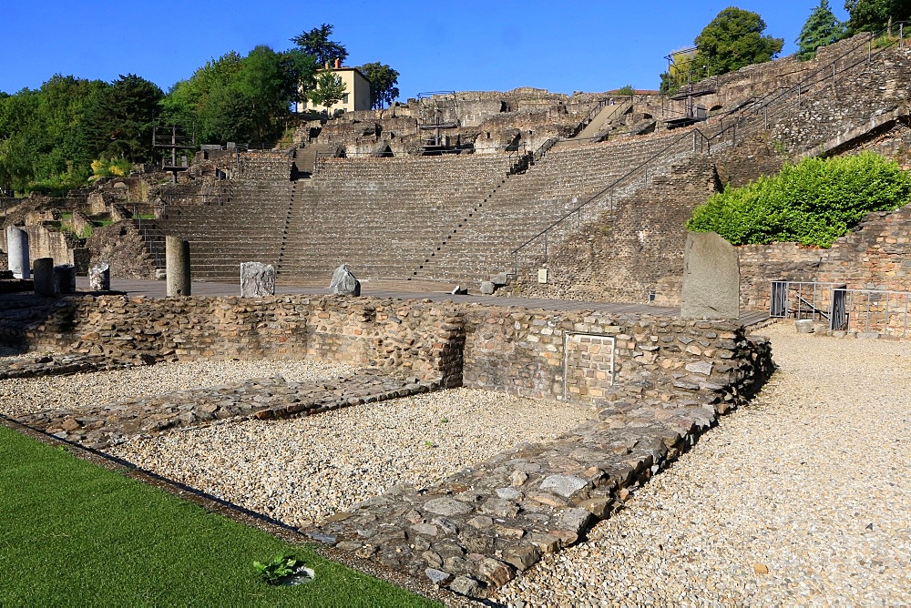 Ancient Theatre of Fourviere, Lyon, Rhone Valley, France, Europe