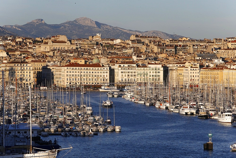 Marseille old harbour, Marseille, Bouches-du-Rhone, Provence-Alpes-Cote d'Azur, France, Europe